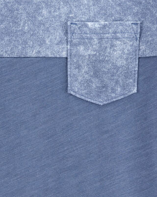 Product image 2 of Kid Solid Short-Sleeve Pocket Tee - Blue