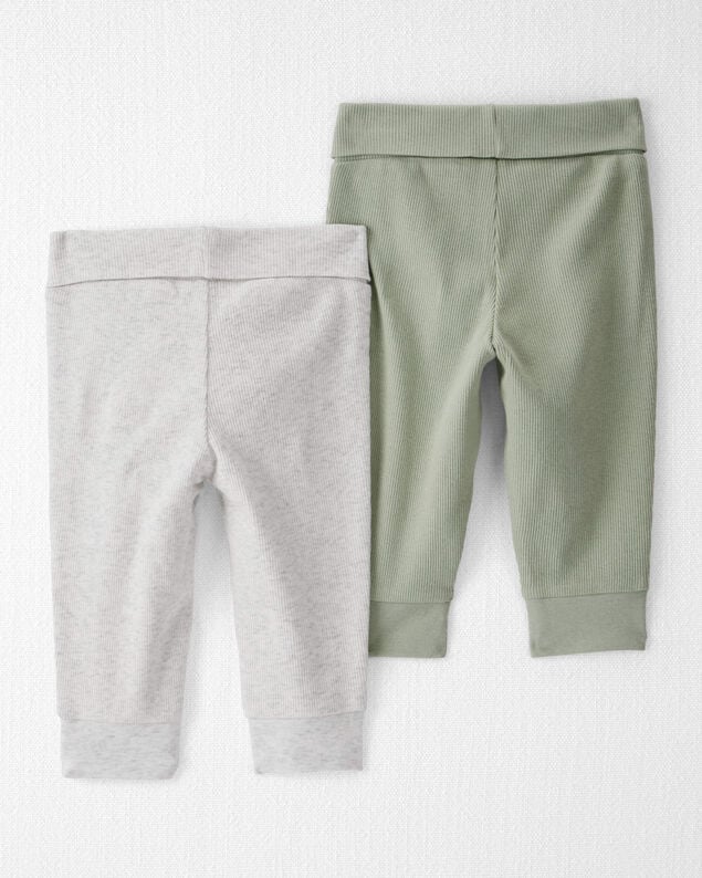 Product image 2 of Baby Girl 2-Pack Organic Cotton Grow-With-Me Joggers