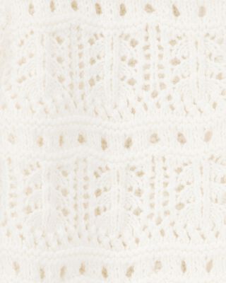 Product image 2 of Toddler Pointelle Sweater - Cream
