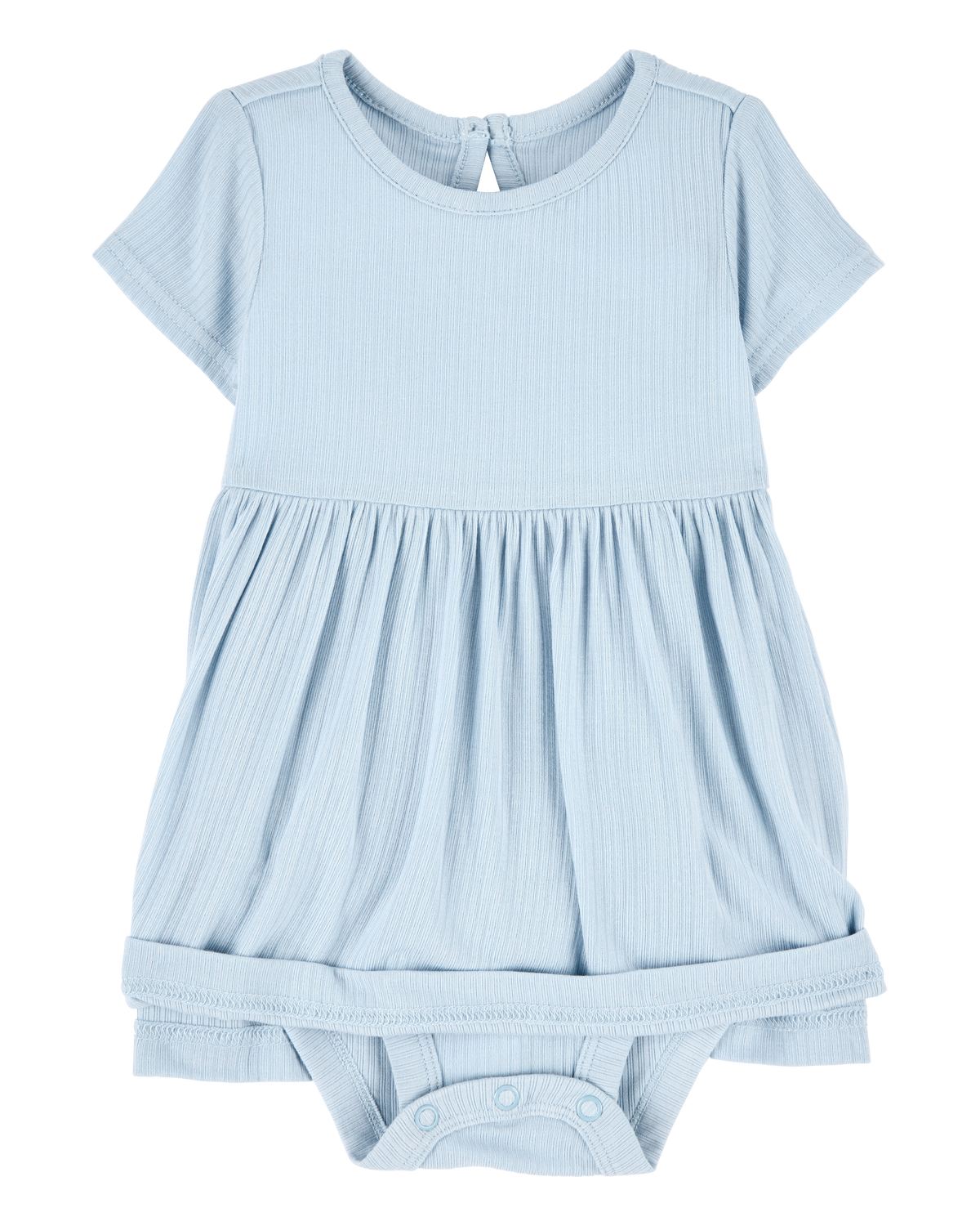 Baby Solid PurelySoft Bodysuit Dress -Blue - Carter's | Carter's