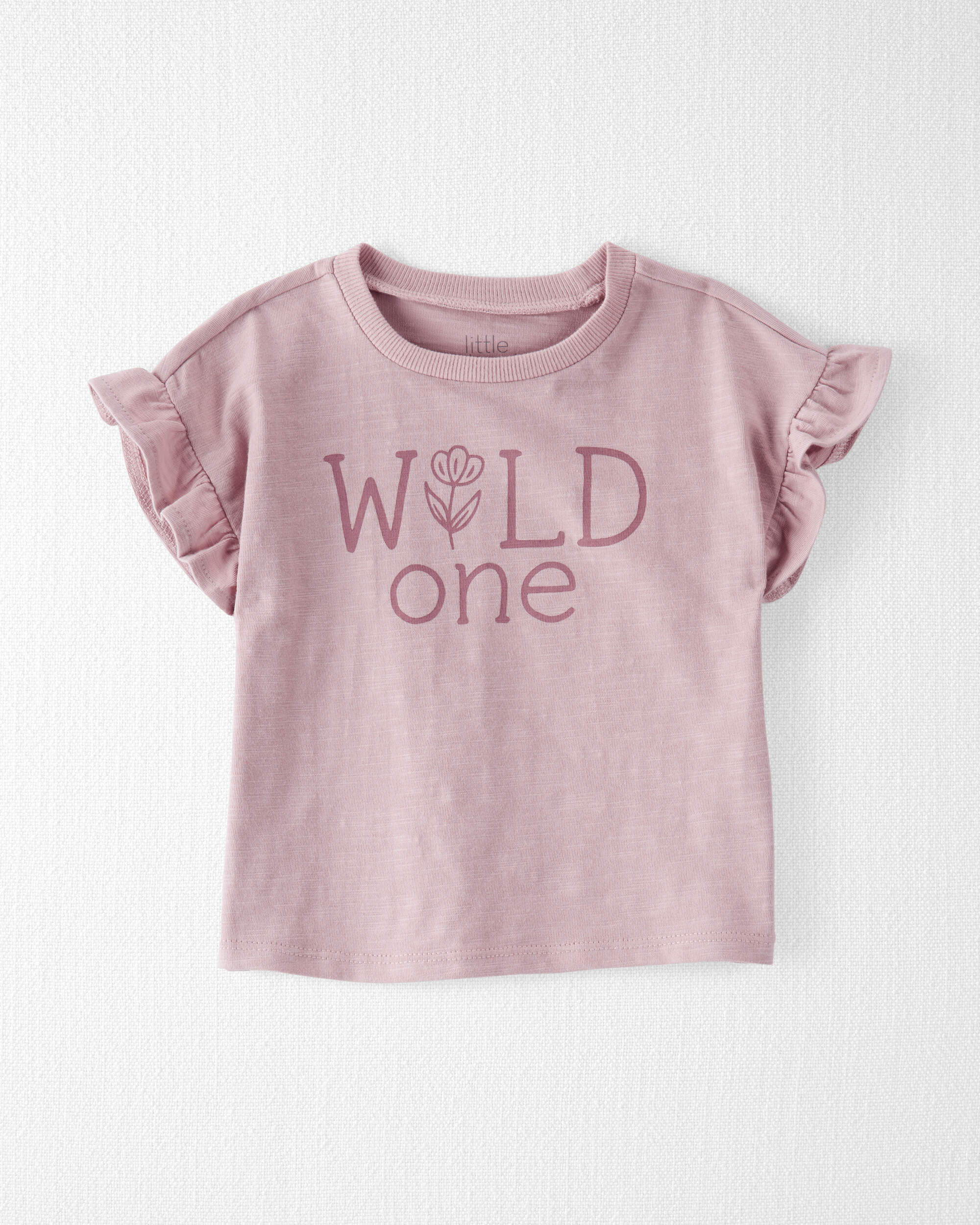 Baby Organic Cotton Wild One Ruffle Tee - Little Planet