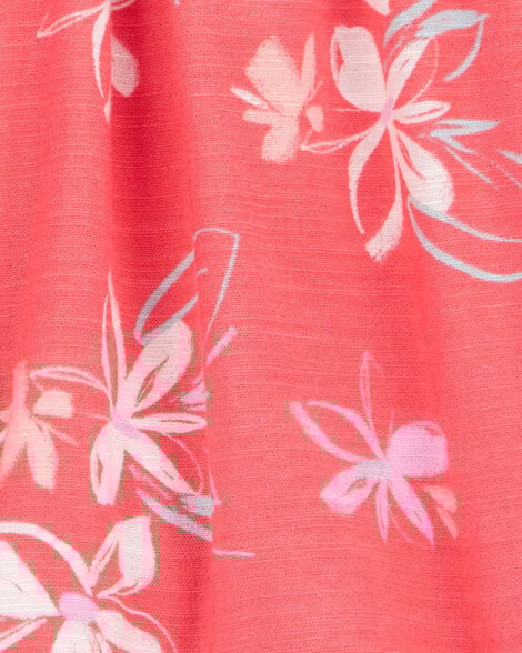 Product image 3 of Kid Floral Linen Look-Alike Flowy Pull-On Shorts