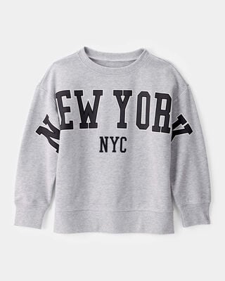 Boys French Terry Acid Wash Hoodie - Grey