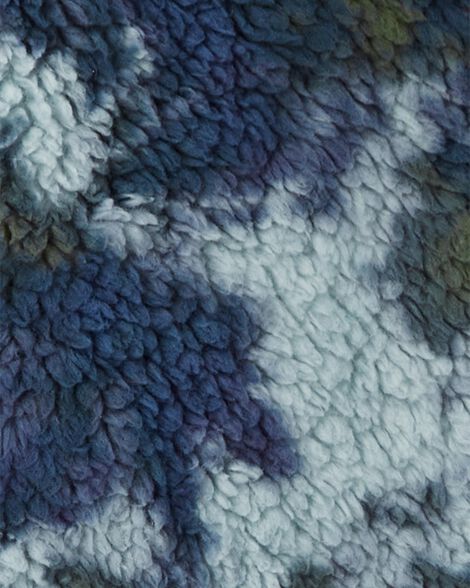  Product image 3 of Kid Tie Dye Fleece Knit Jacket - Navy