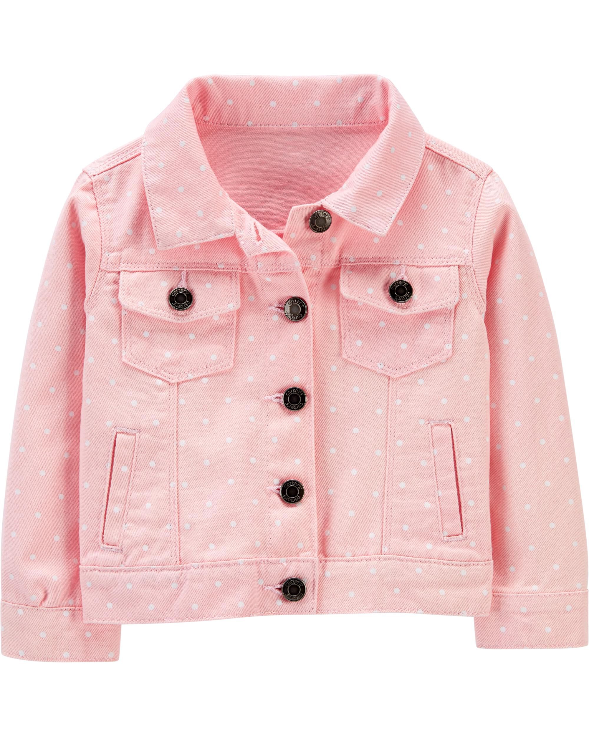 Baby jacket in whitepink