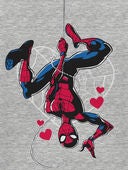 Heather - Kid Spider-Man Valentine's Day Tee - Grey, Selected
