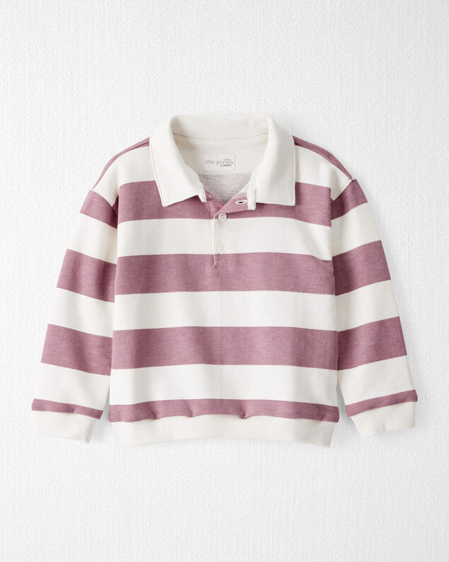 Product image 1 of Toddler Organic Cotton Henley Top in Stripes
