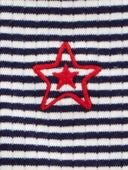 Navy/White - Toddler 2-Piece Striped Tank & Short Set, Selected