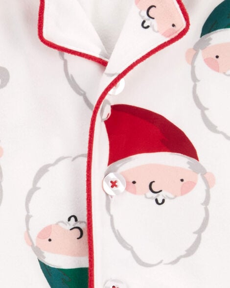 Product image 2 of Toddler 2-Piece Santa Coat Style Pajamas