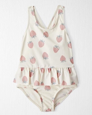 Product image 1 of Toddler Recycled Strawberry-Print Swimsuit