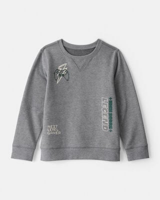 Boys Smores Long-Sleeve Graphic Tee - Brown