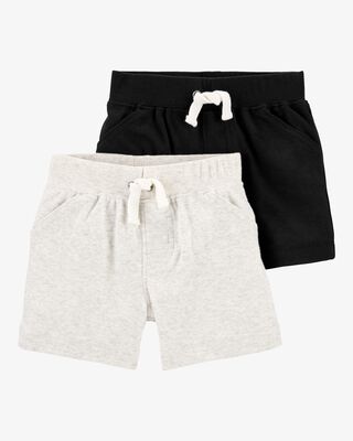 Product image 1 of Baby 2-Pack Cotton Pull-On Shorts