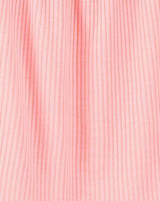 Product image 2 of Kid Solid Loose Fit 2-Piece Pajamas - Coral