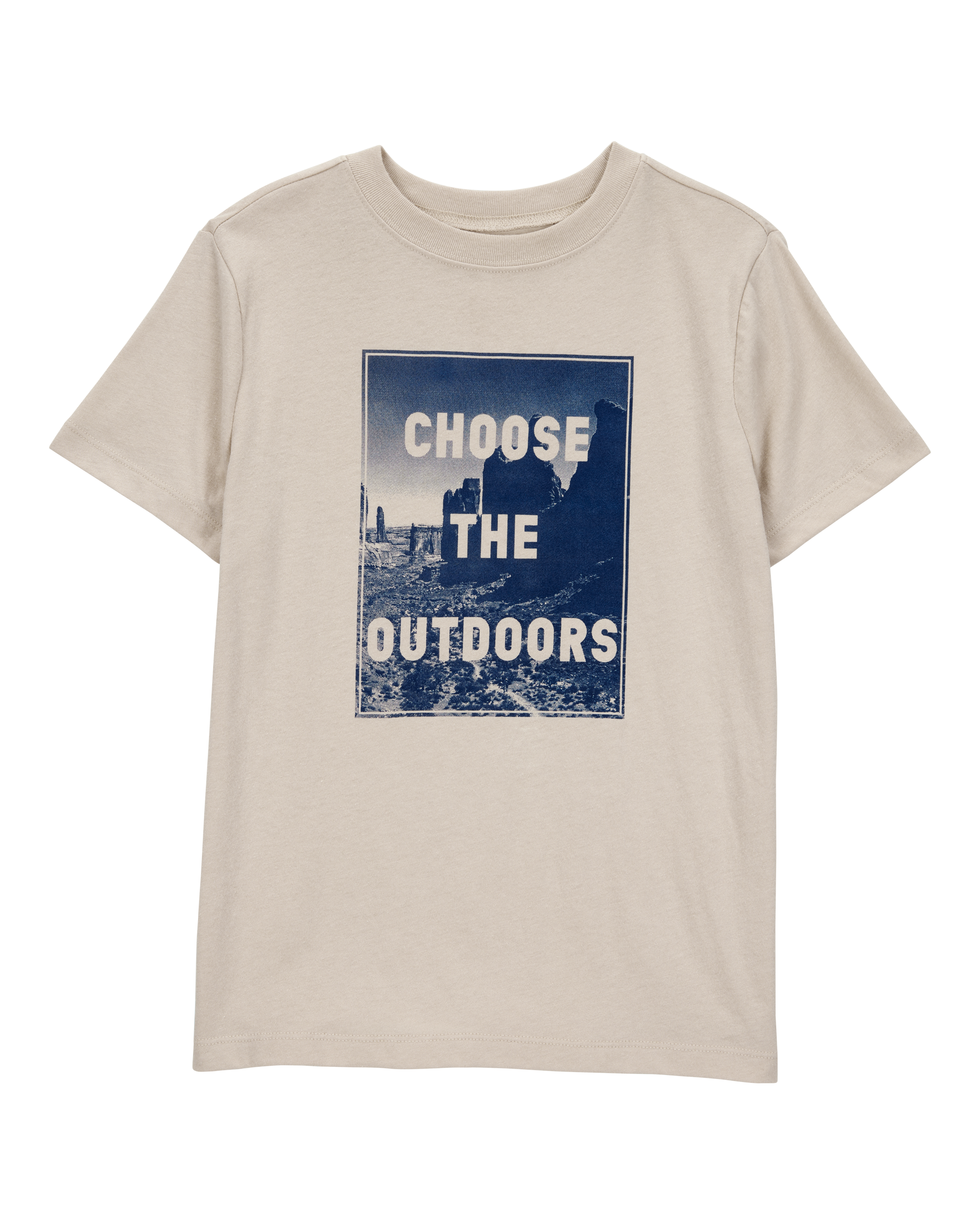 Kid Choose the Outdoors Short-Sleeve Graphic Tee - Tan