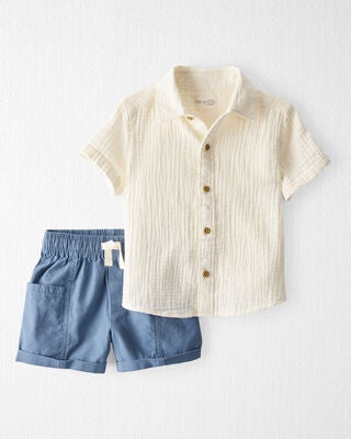 Product image 1 of Toddler 2-Piece Shorts Set Made With Organic Cotton