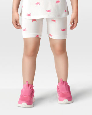 Product image 2 of Toddler Crab Print Bike Shorts - Ivory