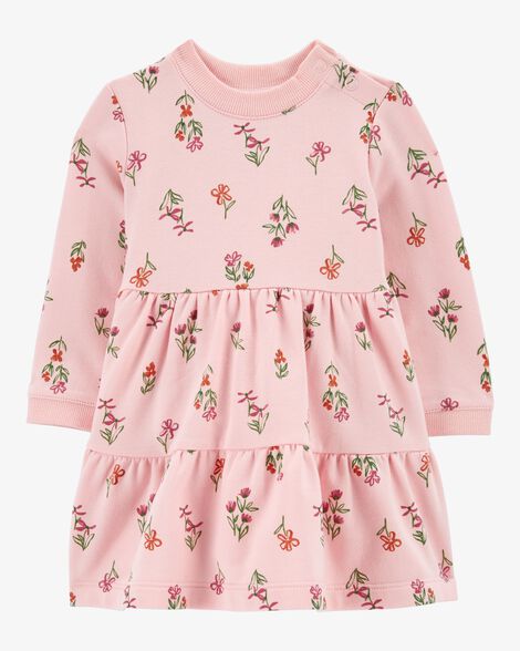  Product image 1 of Baby Floral Print Fleece Dress