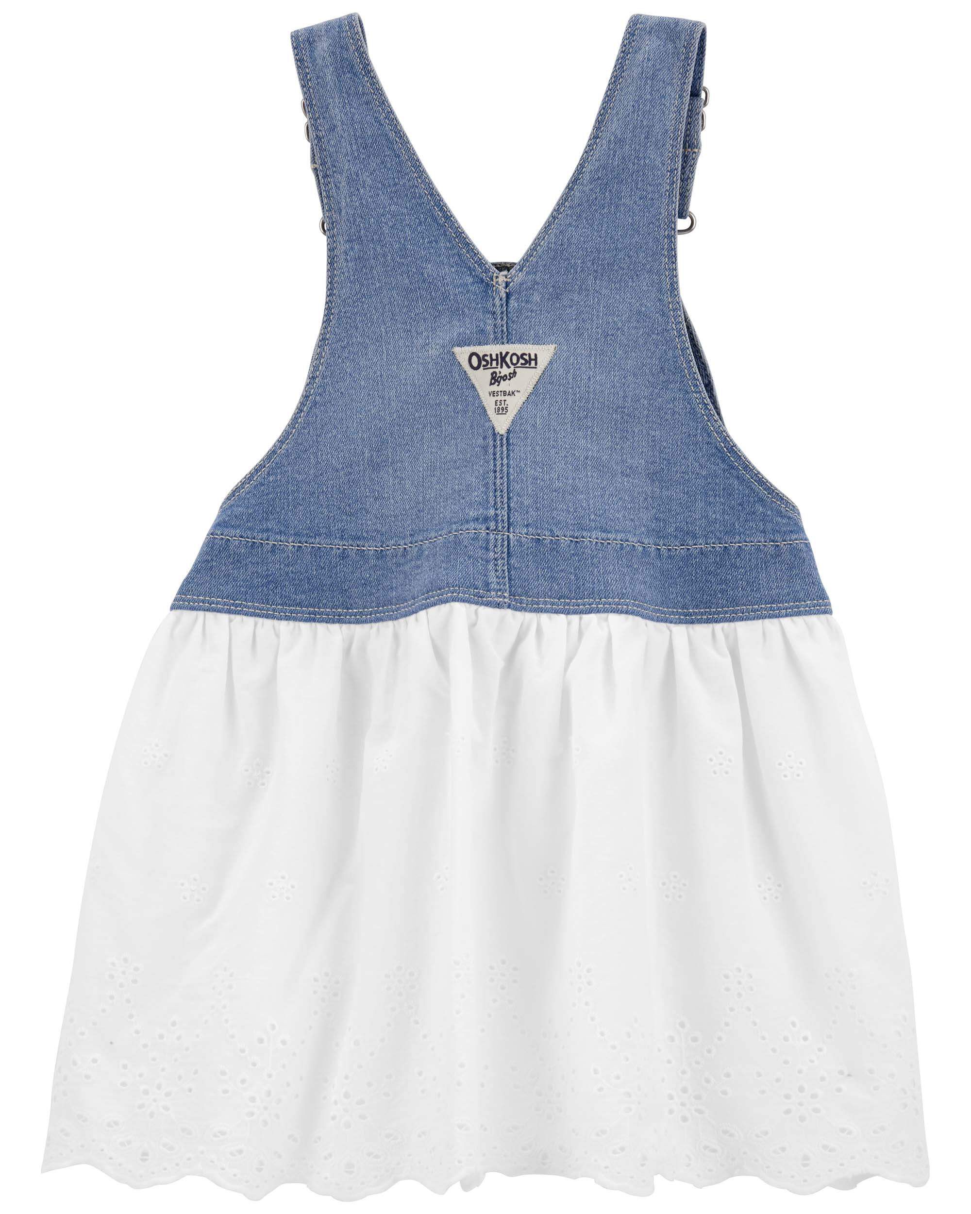 Toddler Denim Eyelet Jumper Dress OshKosh Carter s