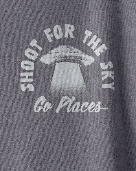  Product image 3 of Boys Shoot For The Sky Short-Sleeve Graphic Tee - Grey