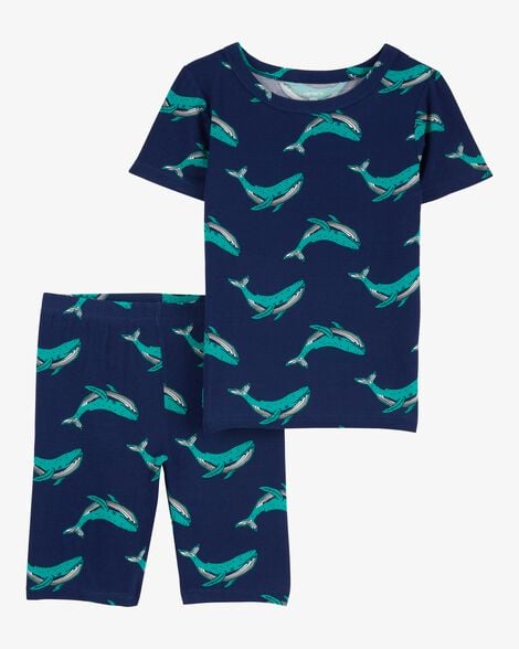 Product image 1 of Boys 2-Piece Whale PurelySoft Pajamas