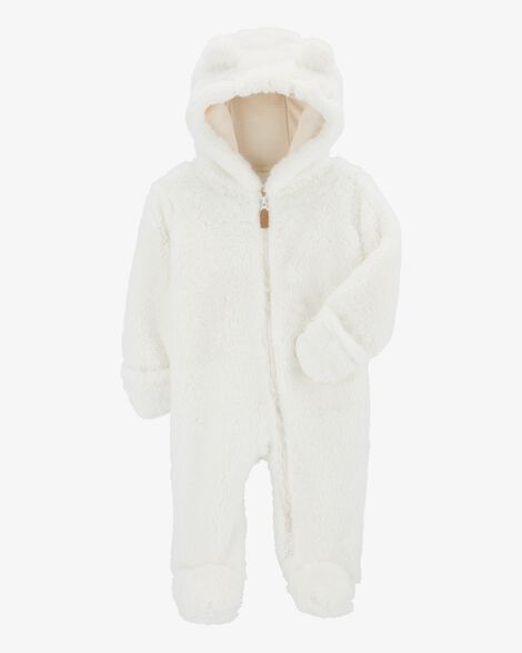  Product image 2 of Baby Hooded Quilted Jumpsuit