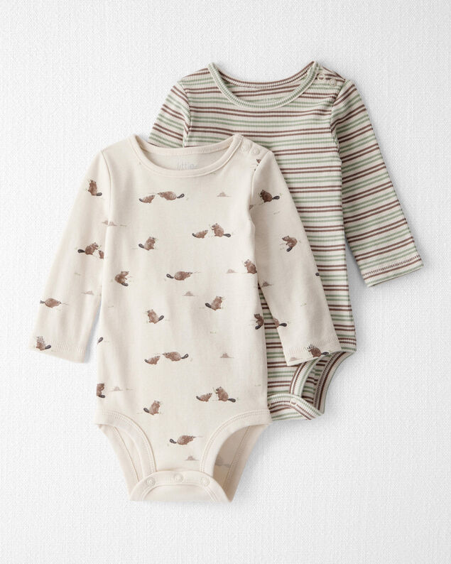 Product image 1 of Baby 2-Pack Organic Cotton Bodysuits