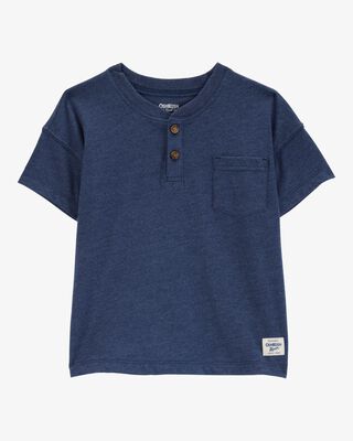 Product image 1 of Baby Pocket Henley Tee - Navy