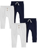 Multi - Baby 4-Pack Pull-On Joggers Set, Selected