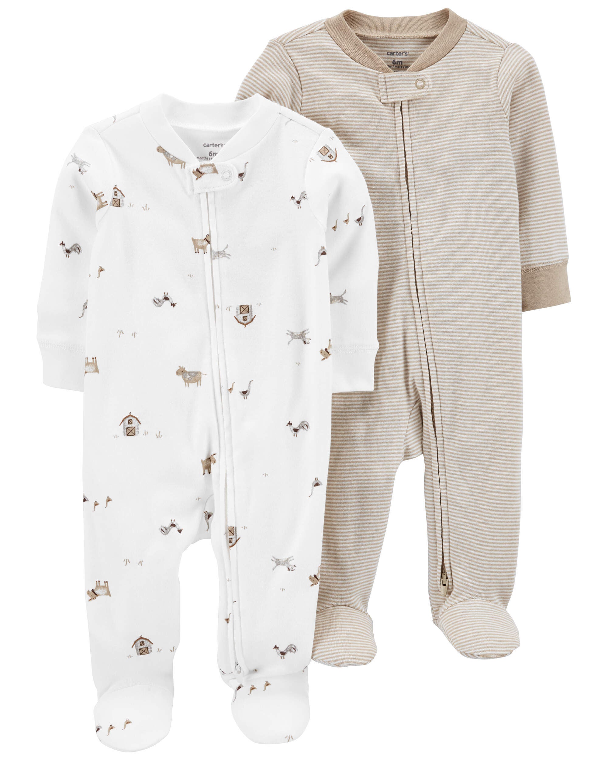 Carters zip up pajamas outlet