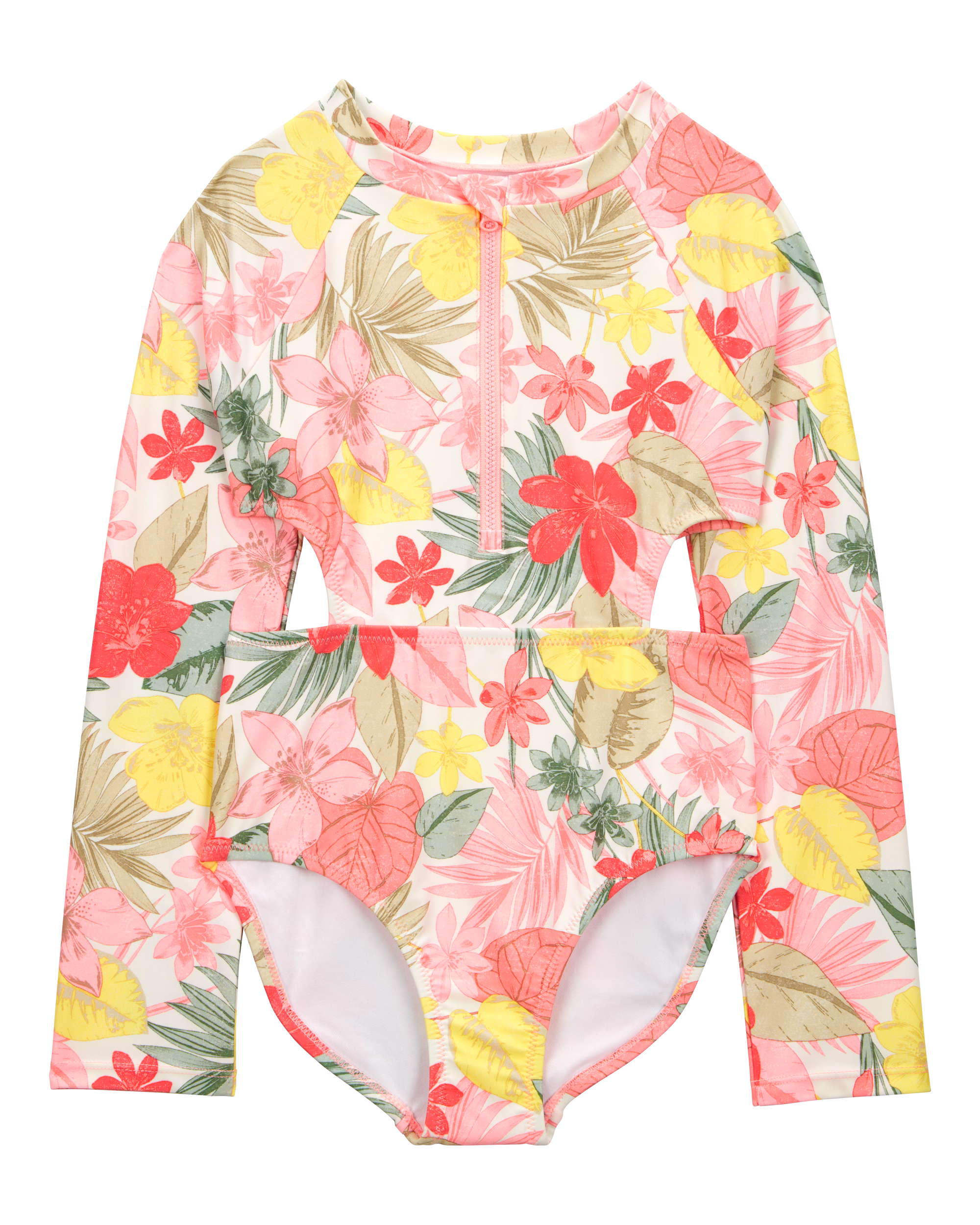 Kid 1-Piece Floral Rashguard