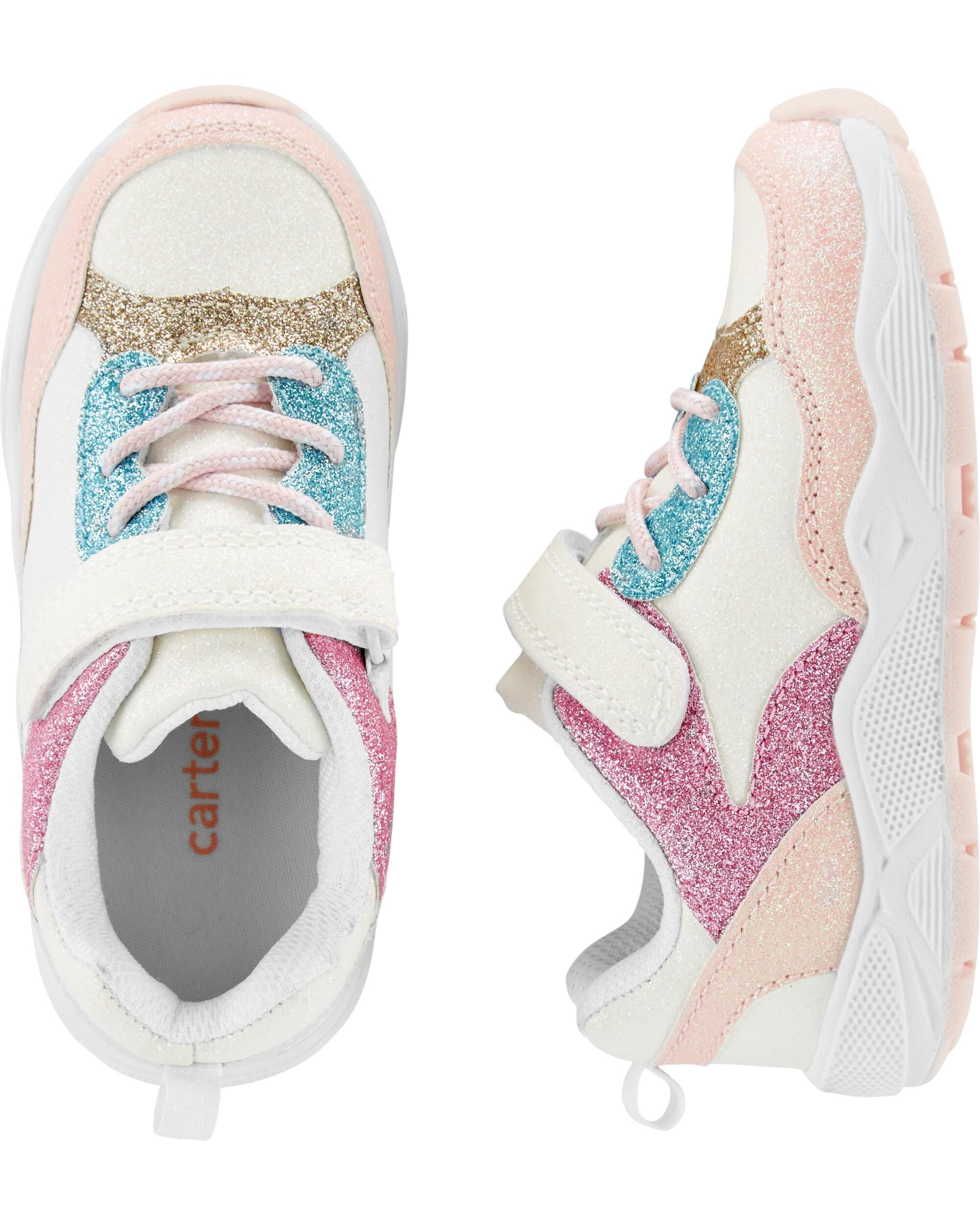 carter's glitter casual sneakers