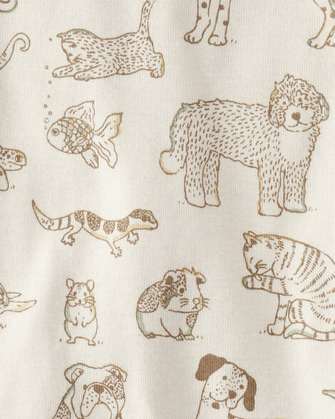 Toddler Organic Cotton Pajamas in Magical Rainbow Print