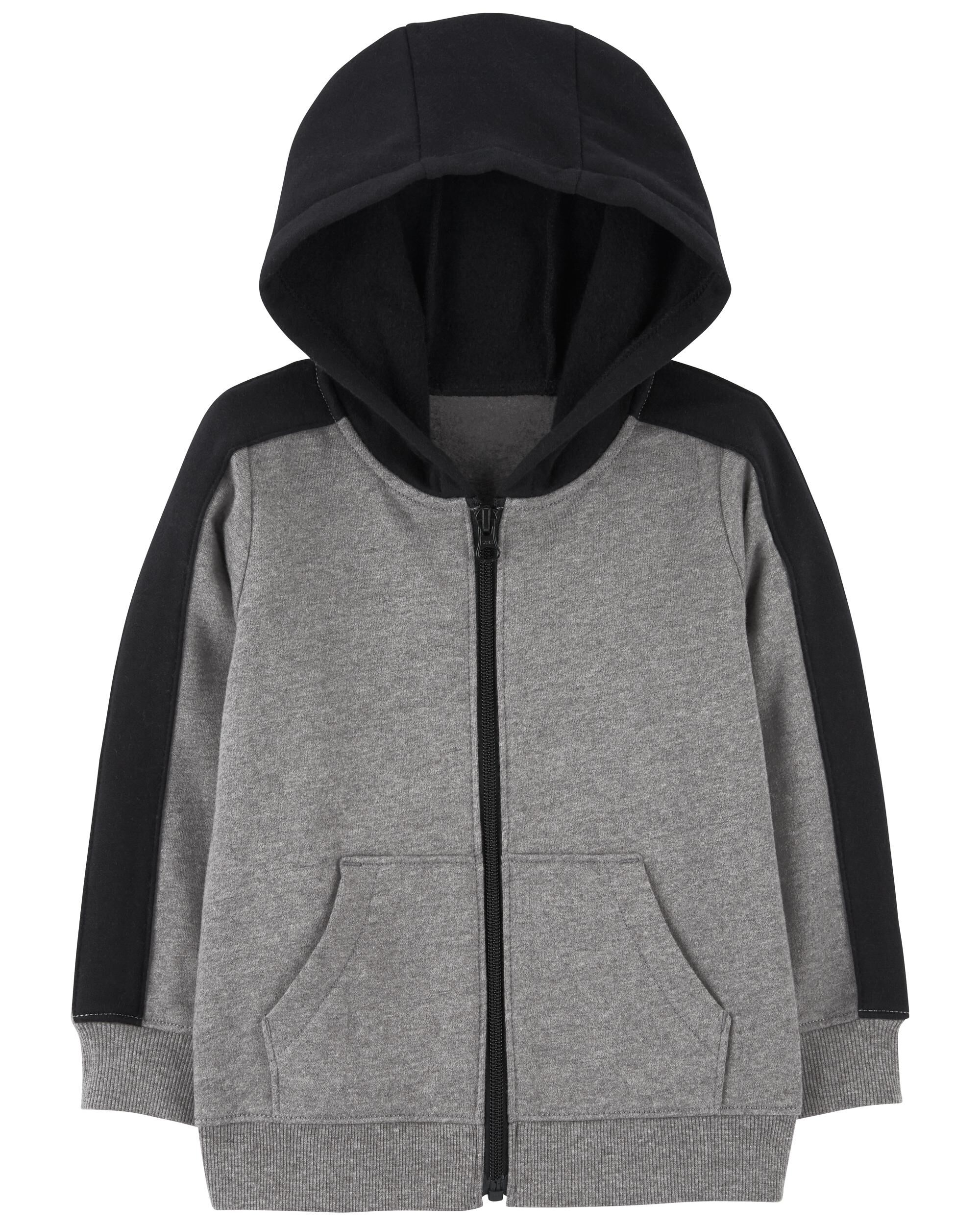 Baby black zip up hoodie shop