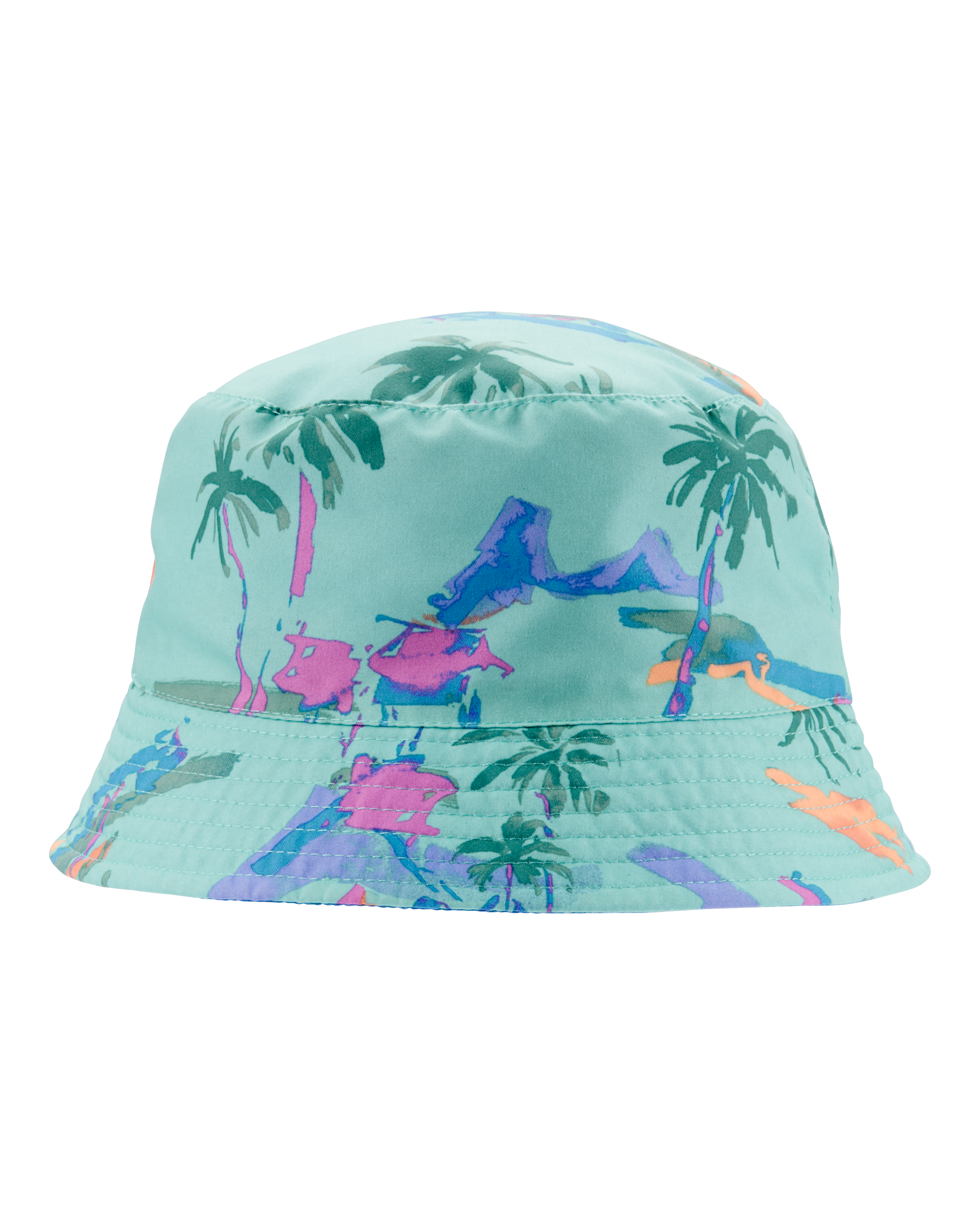Toddler Tropical Reversible Swim Bucket Hat - Blue