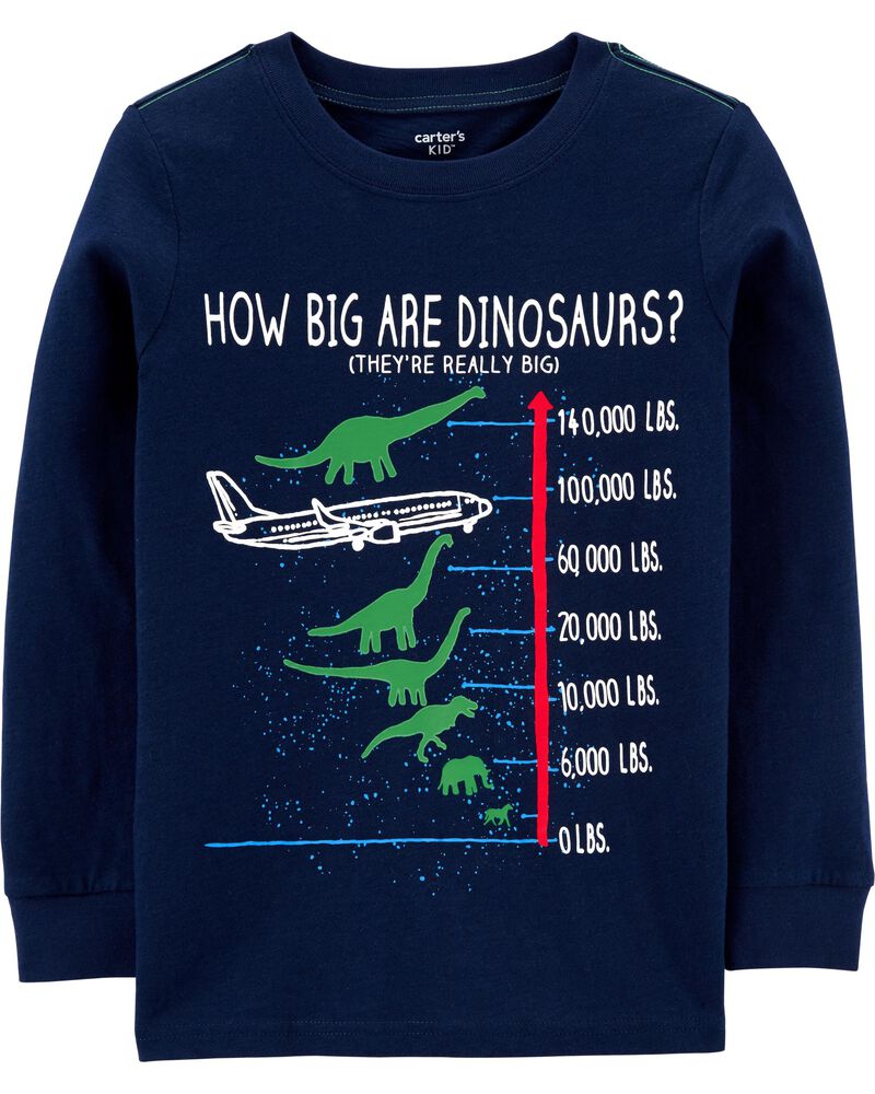 Glow In The Dark Airplane Dinosaur Slub Jersey Tee Carters Com