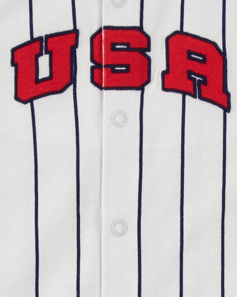  Product image 2 of Baby USA Varsity Stripe Romper