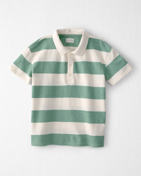 Boys Polo Shirt Made with Organic Cotton in Stripes