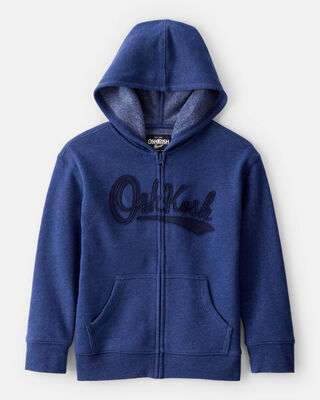 Product image 1 of Kid OshKosh Fleece Logo Zip Jacket - Blue