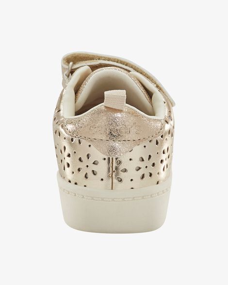  Product image 3 of Toddler High-Top Glitter Sneakers - Gold