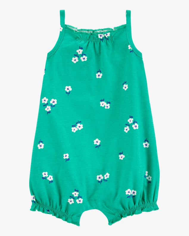 Product image 1 of Baby Girl Floral Cotton Romper - Green