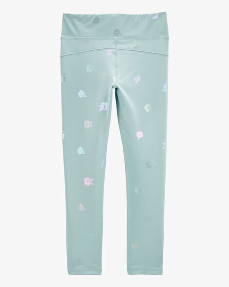  Product image 2 of Kid Printed High-Rise Leggings - Aqua