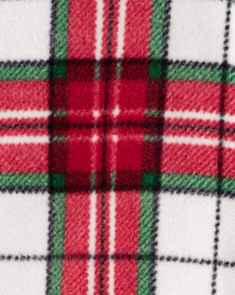 Product image 2 of Toddler 1-Piece Plaid Fleece Footie Pajamas
