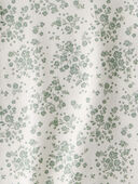 Green/White - Toddler Floral Short-Sleeve Fashion Top - Green/White, Selected