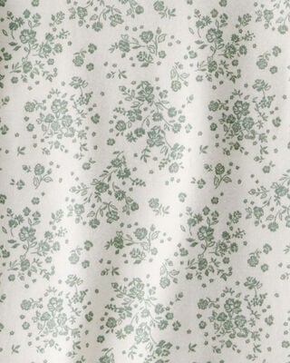 Product image 2 of Toddler Floral Short-Sleeve Fashion Top - Green/White