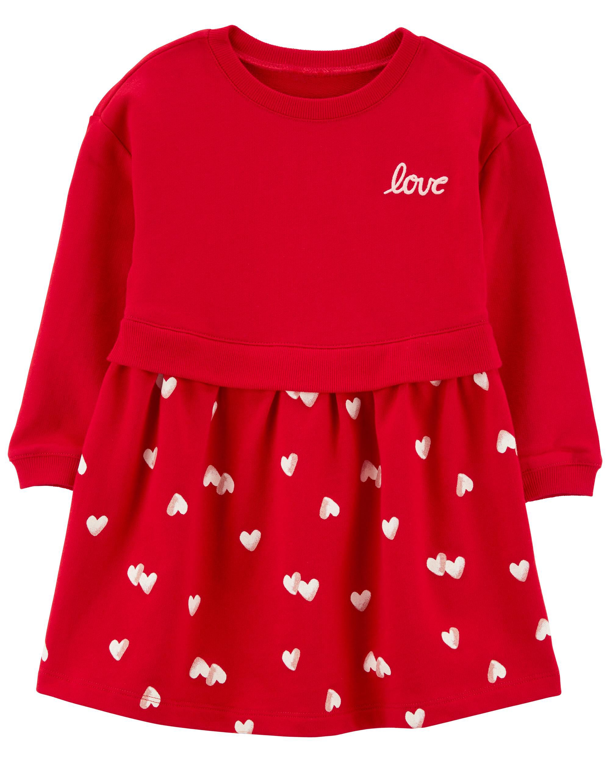 Toddler Love Hearts French Terry Dress
