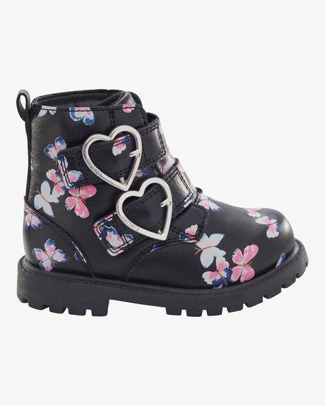  Product image 2 of Toddler Butterfly Heart Buckle Boots