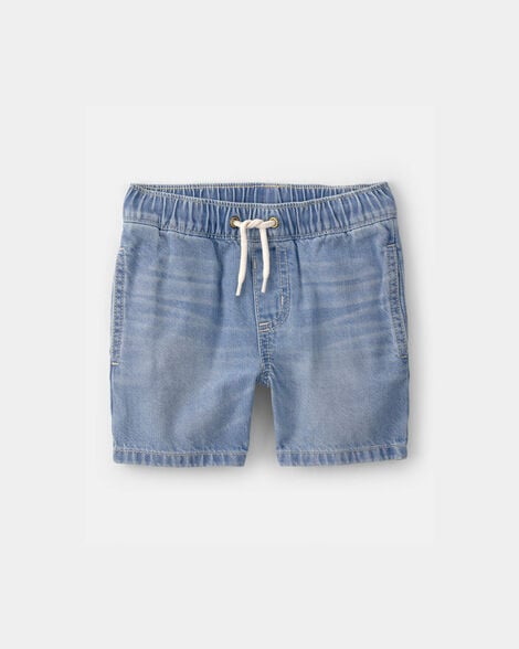 Toddler Boy Denim Drawstring Shorts - Light Wash