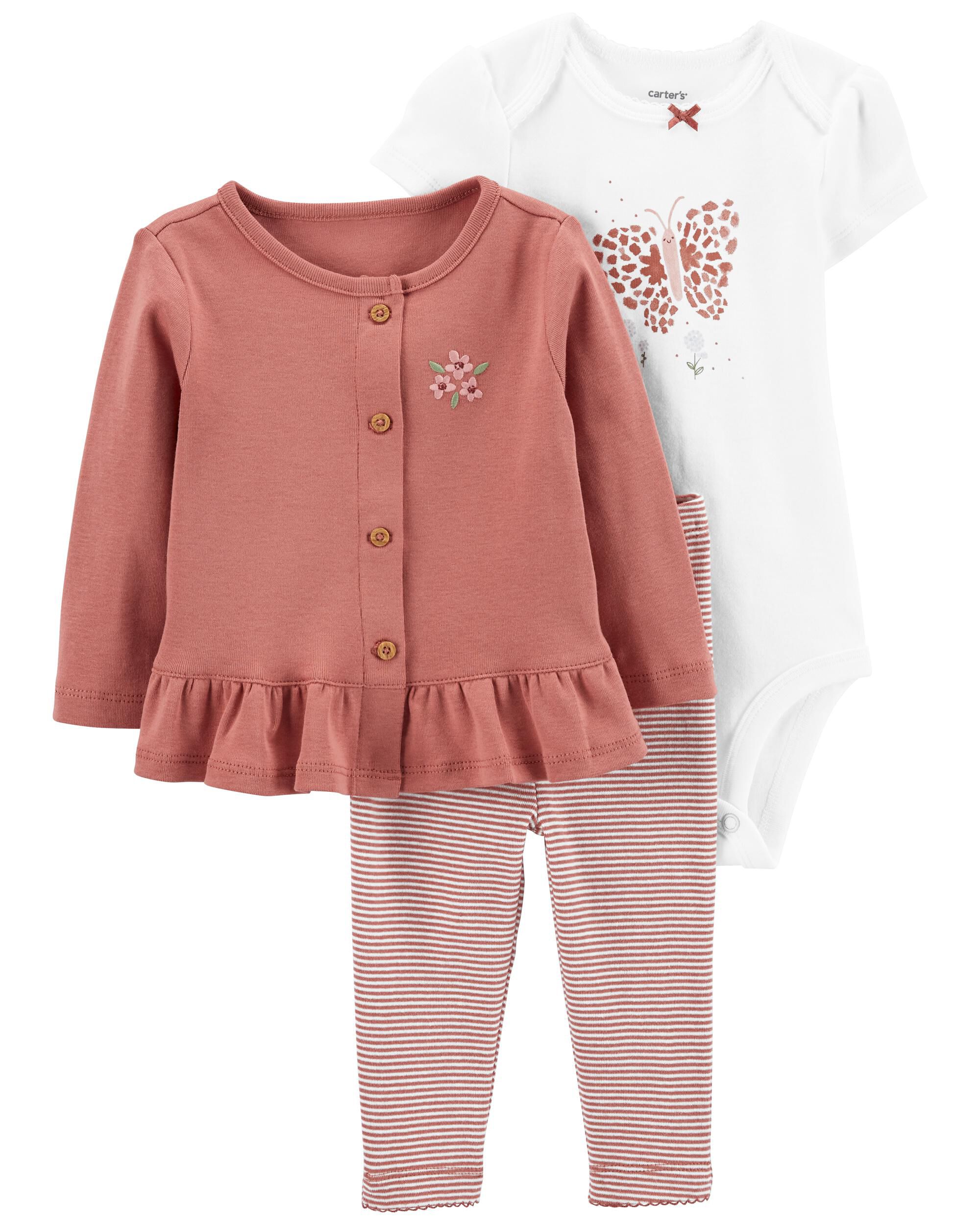 Baby 3-Piece Little Cardigan Set 
