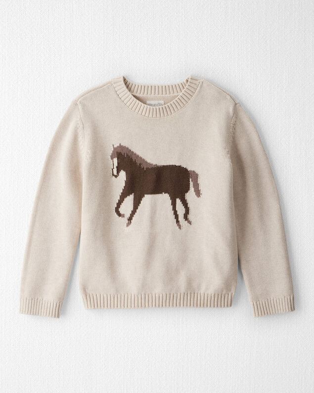 Product image 1 of Kid Organic Cotton Horse Sweater Knit