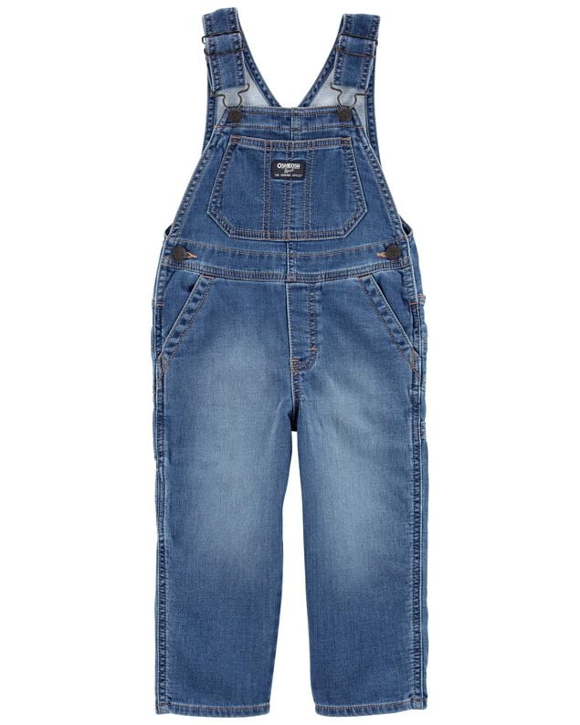 Product image 1 of Toddler Knit-Like Denim Overalls